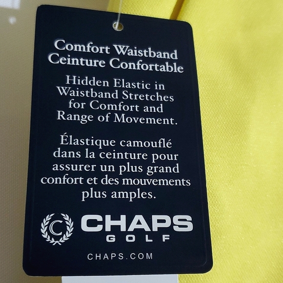 Chaps Golf 78 Canary Yellow Men's Shorts - Size 38 - Picture 12 of 17